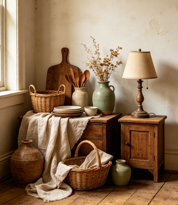 7 Retro Country Style Home Furnishings E-commerce Website Template - Image 1